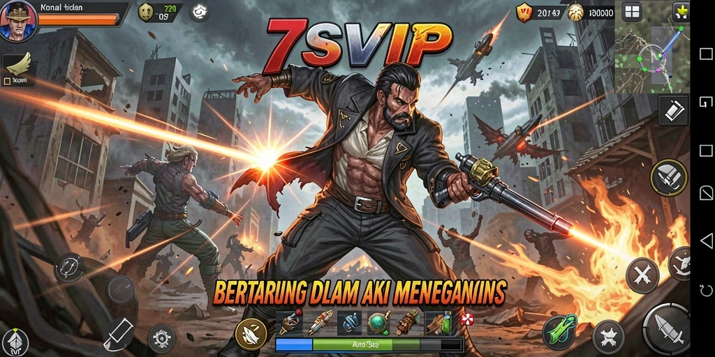Tampilan gameplay menegangkan di 7SVIP dengan pertarungan adu skill.