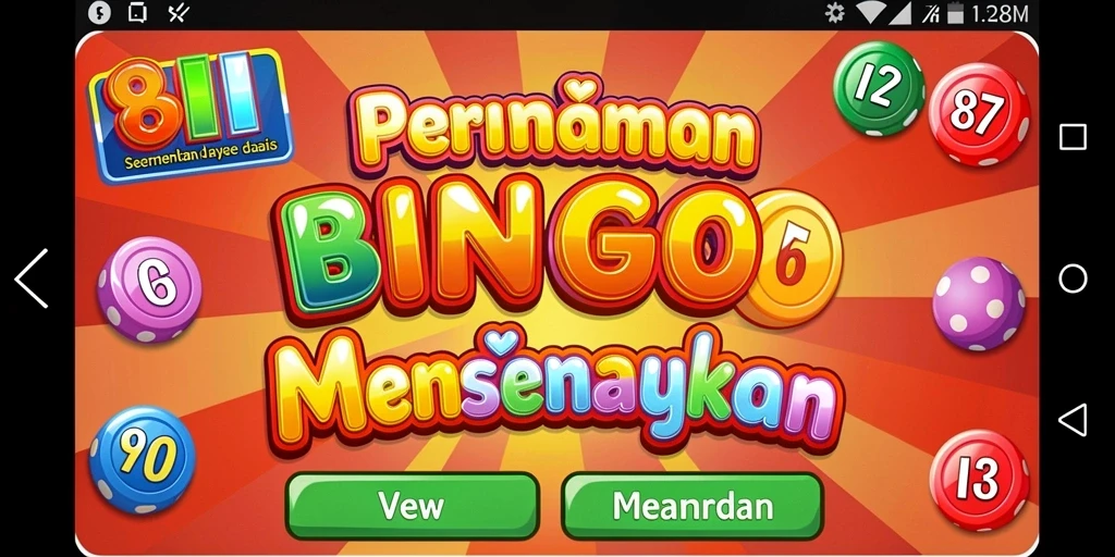 Tampilan gameplay Bingo yang seru dan penuh warna.