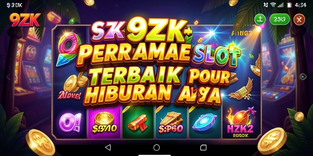 Screenshot menampilkan permainan slot yang seru dan menarik dari 9ZK.