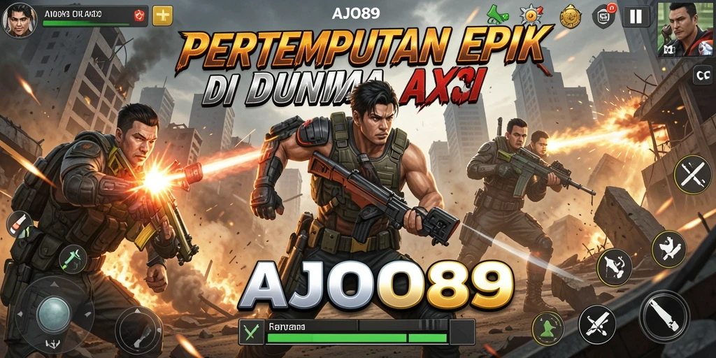 Tampilan gameplay AJO89 penuh aksi seru dan dinamis.