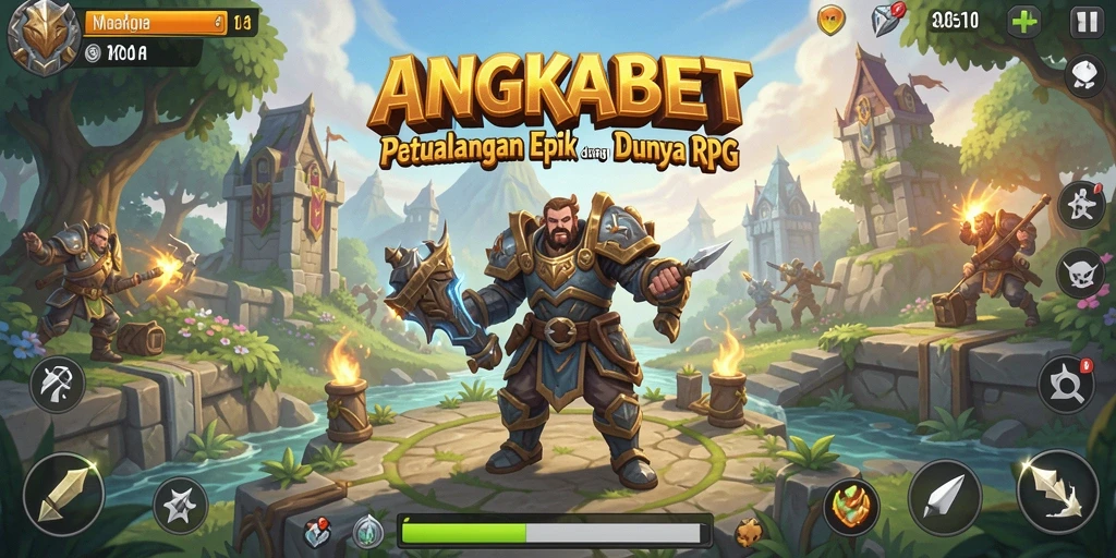 Screenshot gameplay ANGKABET menampilkan pertarungan seru dengan karakter yang menarik.