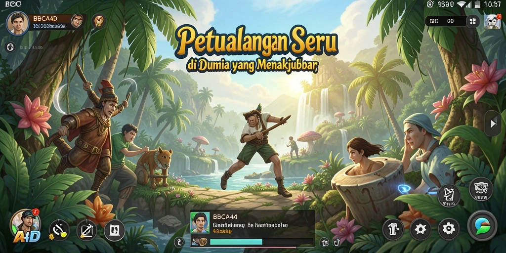 Screenshot gameplay BBCA4D menampilkan petualangan mendebarkan yang menunggu untuk dieksplorasi.