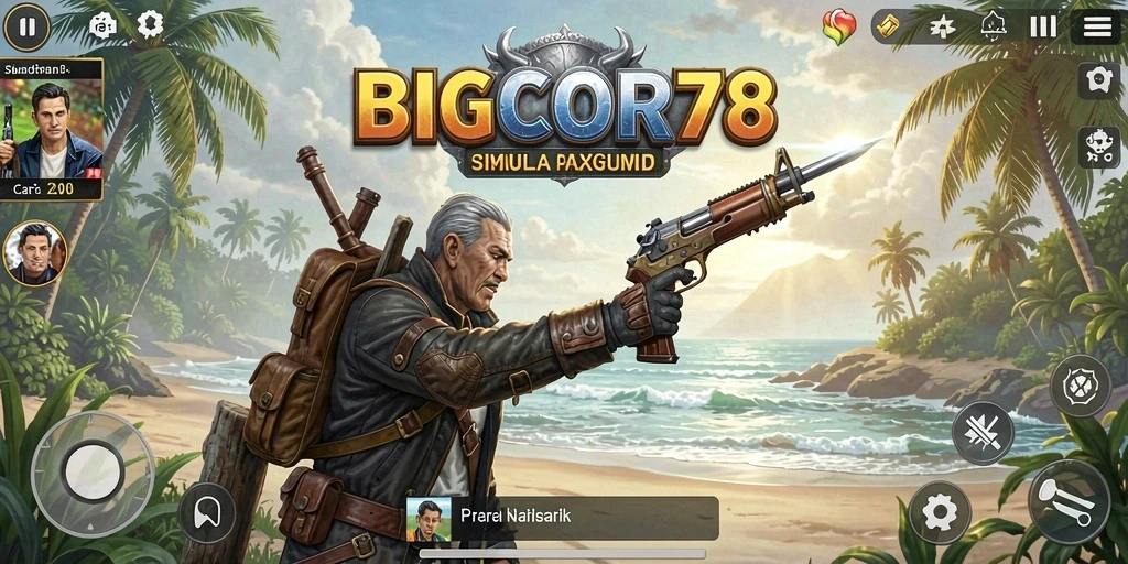 Tampilan gameplay dinamis di BIGCOR78 yang mengasyikkan.