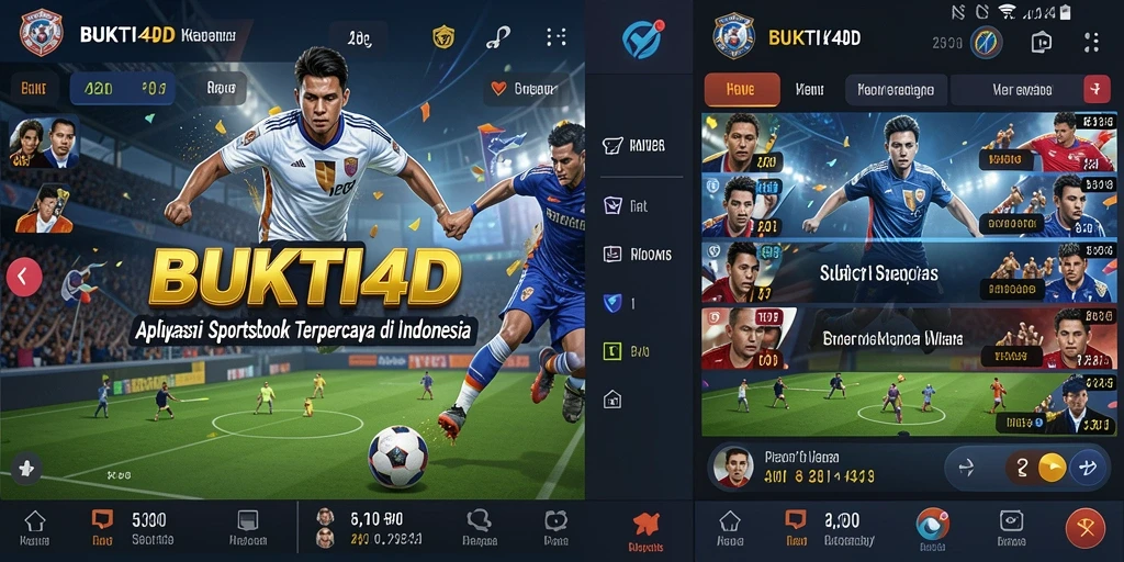 Tampilan utama BUKTI4D dengan fitur taruhan olahraga yang menarik.