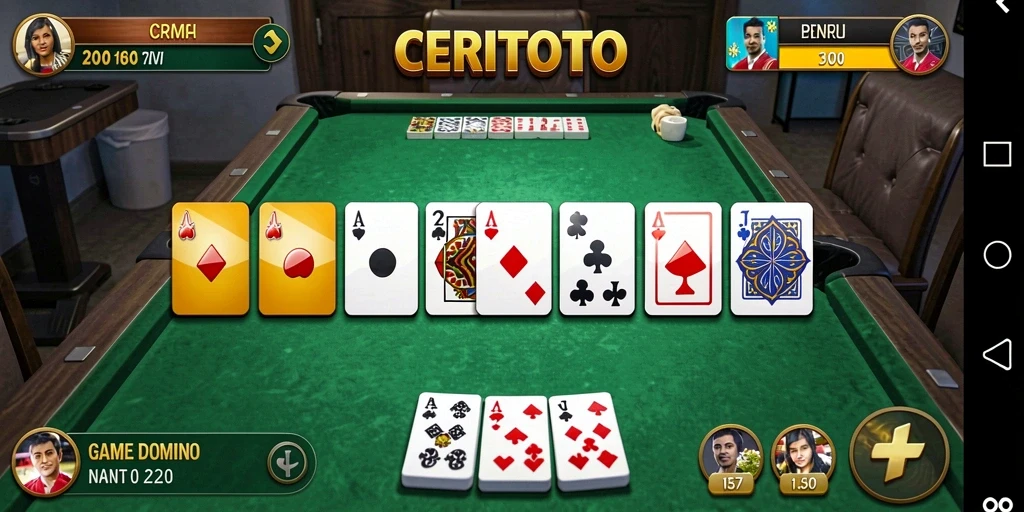 Gameplay seru dari CERITOTO dalam permainan Domino.