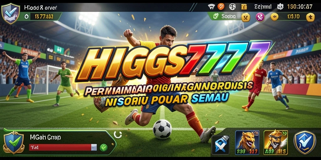 Screenshot gameplay HIGGS777 menampilkan momen seru dalam permainan olahraga.