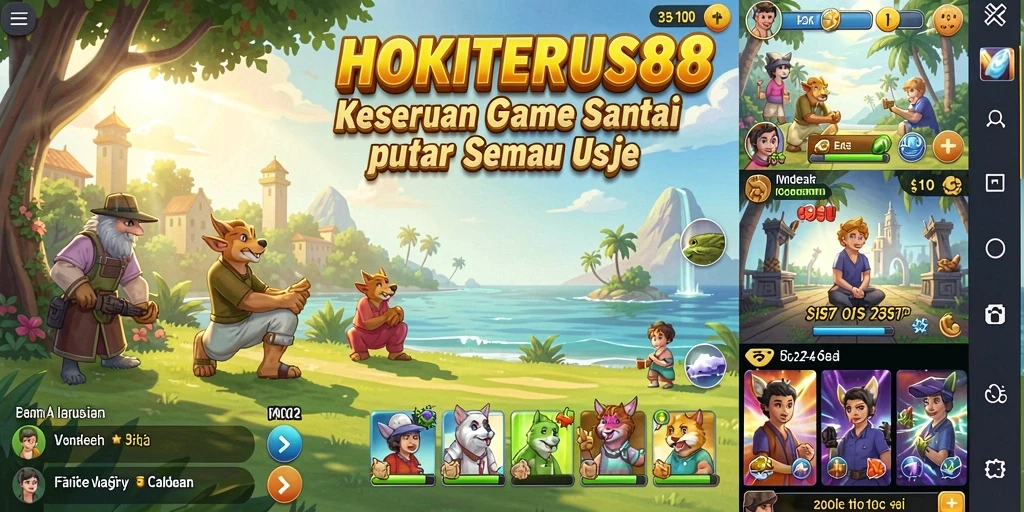 Tampilan menarik dan gameplay seru dari HOKITERUS88.