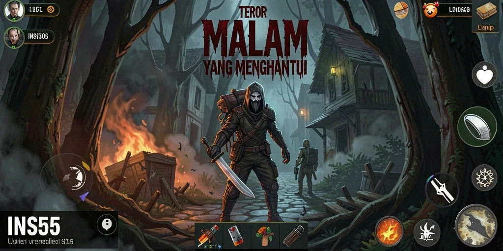 Gameplay menyeramkan di INS55 dengan atmosfer yang mencekam.