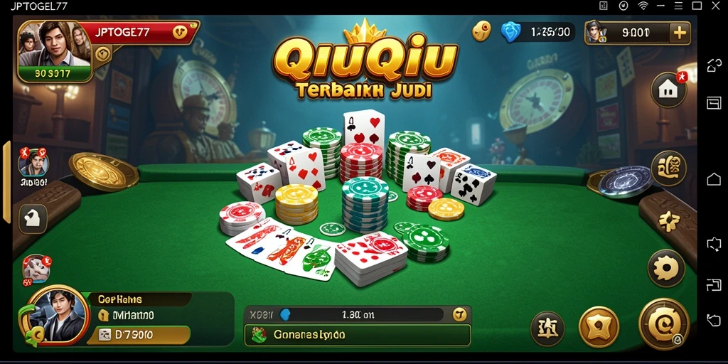 Tangkapan layar gameplay QiuQiu yang menarik dan seru di JPTOGEL77.