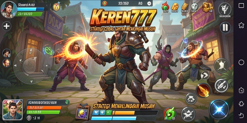 Tampilan gameplay KEREN777 yang menantang dan strategis.
