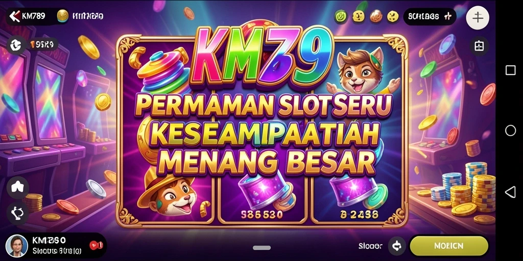 Screenshot gameplay KM789 yang menampilkan keseruan bermain slot.