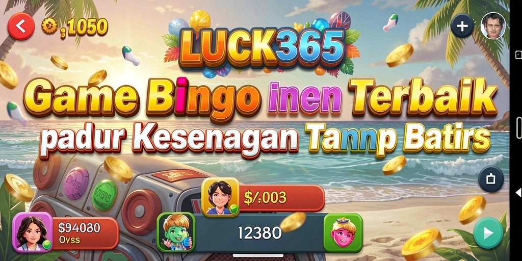 Tampilan menarik dari permainan Bingo di LUCK365.