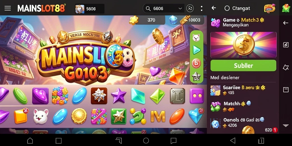 Tampilan screenshot utama MAINSLOT88 yang menunjukkan gameplay yang menyenangkan dan interaktif.