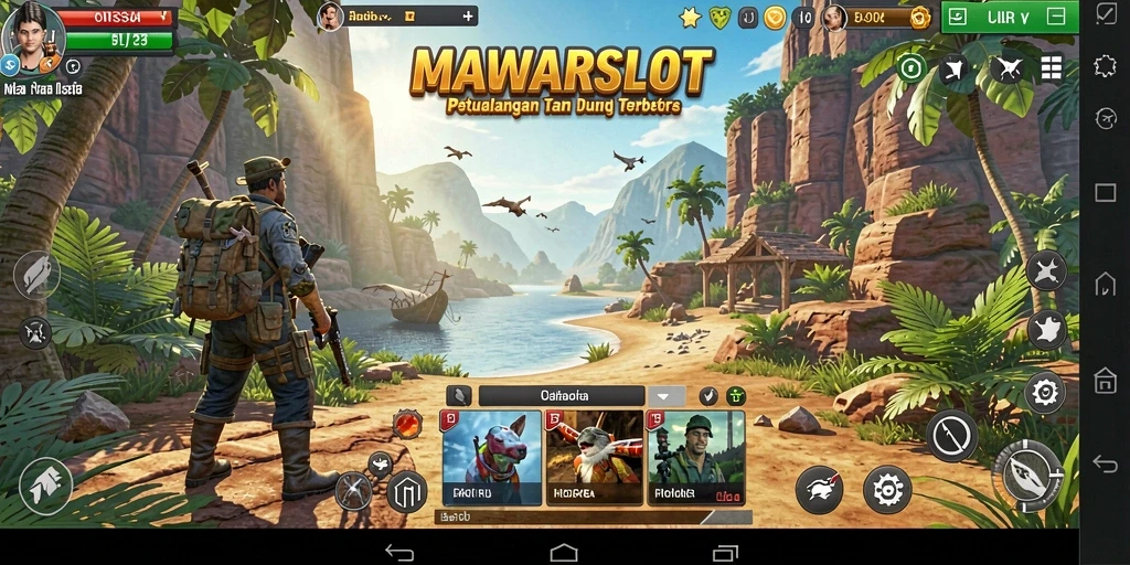 Tampilan gameplay MAWARSLOT di dunia terbuka yang menakjubkan.