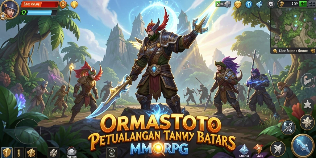 Tangkapan layar utama ORMASTOTO dengan gameplay seru di dunia MMORPG.