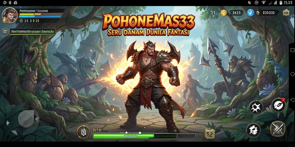 Gameplay seru dari POHONEMAS33 dengan pertarungan yang intens.