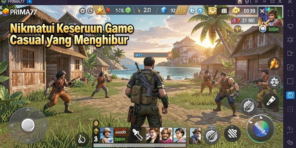 Tampilan gameplay menarik dari PRIMA77 yang penuh keseruan.