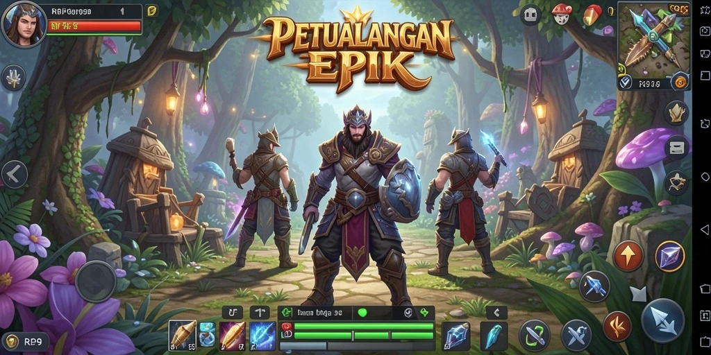Gameplay RPG yang mendebarkan dan penuh petualangan.