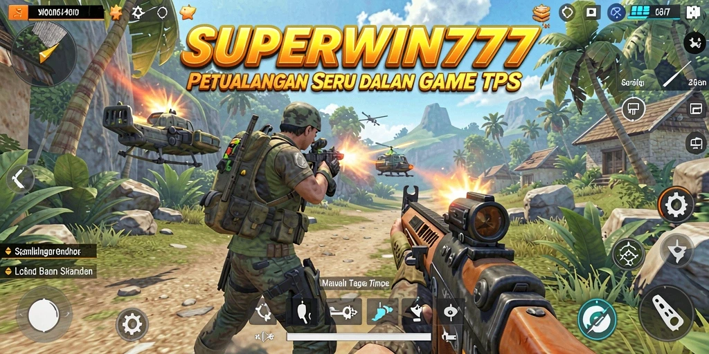 Tampilan gameplay SUPERWIN777 dengan aksi pertarungan yang intens.