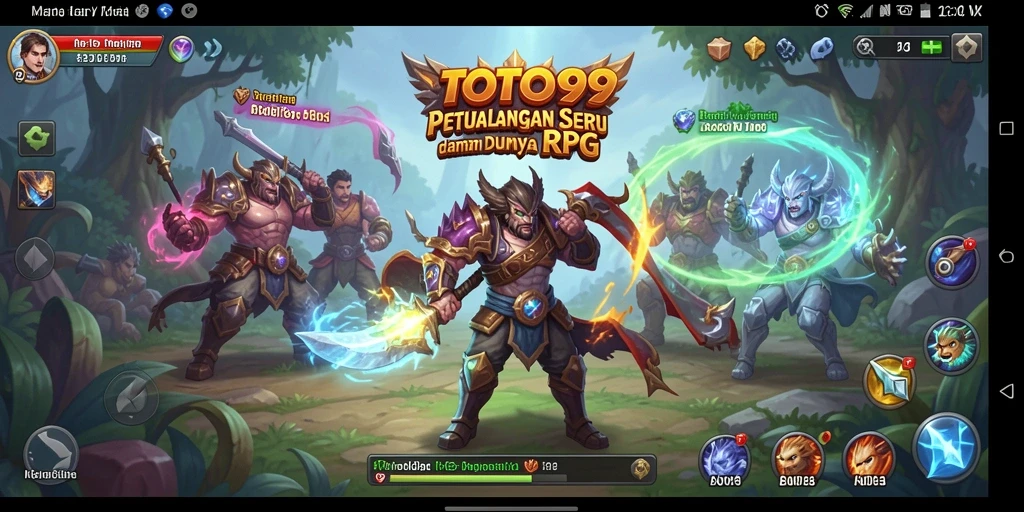 Tampilan gameplay TOTO99 yang menarik dan seru dalam petualangan RPG.